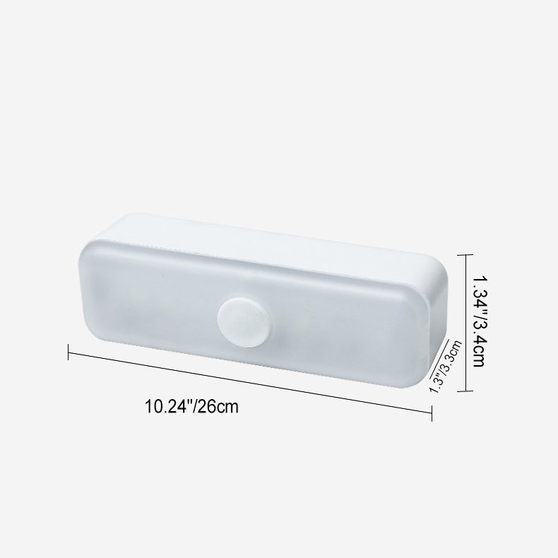 Modern Minimalist Rechargeable Magnetic Suction Cup Plastic Strip Rectangular LED Wall Light Night Light For Studying