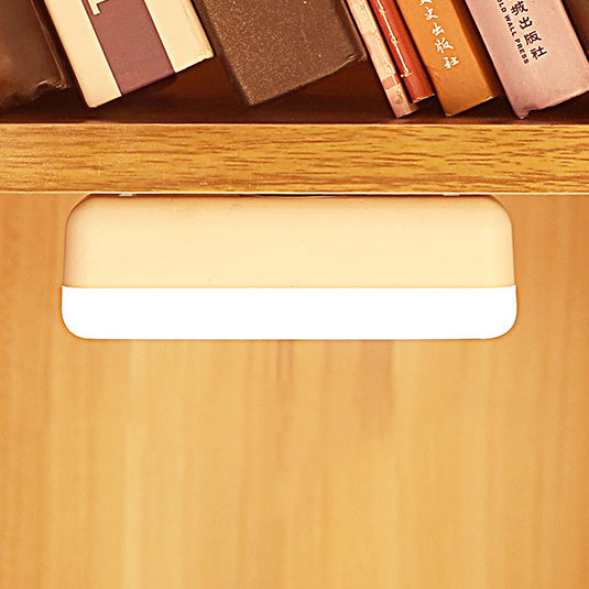 Modern Minimalist Rechargeable Magnetic Suction Cup Plastic Strip Rectangular LED Wall Light Night Light For Studying