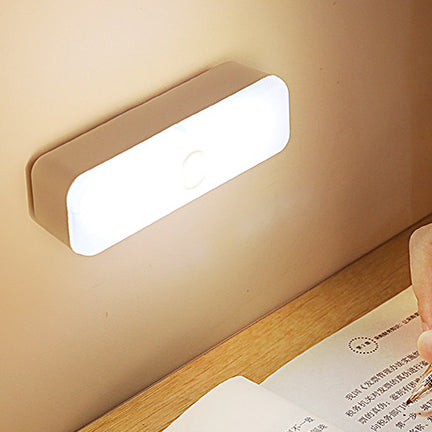 Modern Minimalist Rechargeable Magnetic Suction Cup Plastic Strip Rectangular LED Wall Light Night Light For Studying
