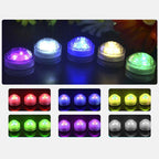 Modern simplicity waterproof battery PS round underwater LED landscape lighting outdoor light for outdoor patio