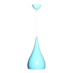 Nordic Iron Wood Aluminum Pumpkin Water Drop 1-Light Pendant Light for Dining Room