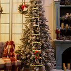 Modern Art Deco Waterproof USB Leather Cord Santa Climbing Ladder Christmas Decoration LED String Lights Outdoor Light For Outdoor Patio