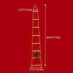 Modern Art Deco Waterproof USB Leather Cord Santa Climbing Ladder Christmas Decoration LED String Lights Outdoor Light For Outdoor Patio