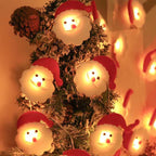 Modern Art Deco Battery Copper Wire Blanket Santa Snowman Deer Cartoon Decoration LED String Lights For Entertainment Room