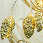 Contemporary Creative USB Battery PE Pine Cone LED String Lights For Entertainment Room