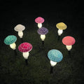 Modern Art Deco Solar Waterproof PVC Cracked Mushroom Decorative LED String Light Outdoor Light For Garden