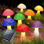 Modern Art Deco Solar Waterproof PVC Cracked Mushroom Decorative LED String Light Outdoor Light For Garden