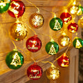 Modern Art Deco Battery USB Plastic Star Ball Christmas Tree Decoration LED String Light For Bedroom