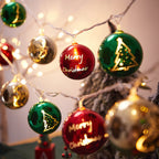 Modern Art Deco Battery USB Plastic Star Ball Christmas Tree Decoration LED String Light For Bedroom