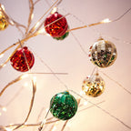 Modern Art Deco Battery USB Plastic Star Ball Christmas Tree Decoration LED String Light For Bedroom