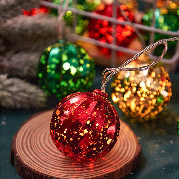 Modern Art Deco Battery USB Plastic Star Ball Christmas Tree Decoration LED String Light For Bedroom
