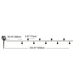 Modern Art Deco Solar Battery Waterproof PVC Rose Romantic Decoration LED String Light For Garden