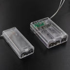 Modern Art Deco Solar Battery Waterproof PVC Rose Romantic Decoration LED String Light For Garden