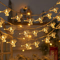 Modern Art Deco Battery USB PVC Deer Snow Star Christmas Tree Decoration LED String Light For Entertainment Room