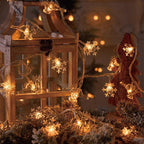 Modern Art Deco Battery USB PVC Deer Snow Star Christmas Tree Decoration LED String Light For Entertainment Room