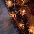 Modern Art Deco Battery USB PVC Deer Snow Star Christmas Tree Decoration LED String Light For Entertainment Room