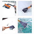 Retractable Snow Scraper And De-Icing Tool For Car