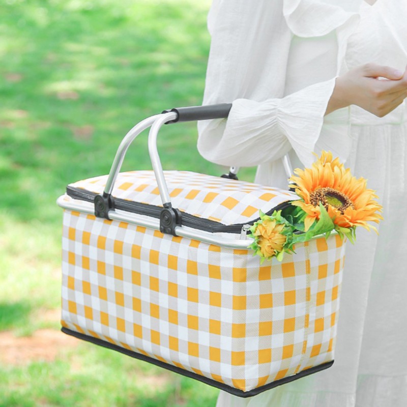 Foldable Outdoor Portable Picnic Basket
