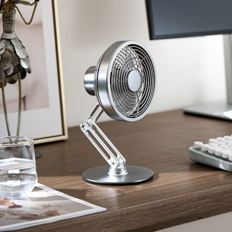 Desktop 360¬∞ Rotatable Foldable Metal Mini Fan