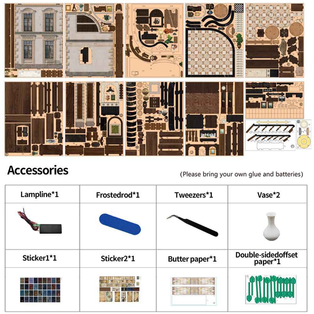 Bacchus Bookstore DIY Mini House Kit l DIY Miniature Kit