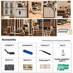 Bacchus Bookstore DIY Mini House Kit l DIY Miniature Kit