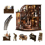 Bacchus Bookstore DIY Mini House Kit l DIY Miniature Kit