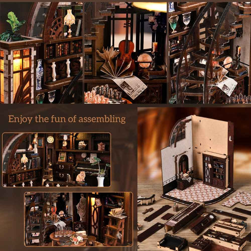Bacchus Bookstore DIY Mini House Kit l DIY Miniature Kit