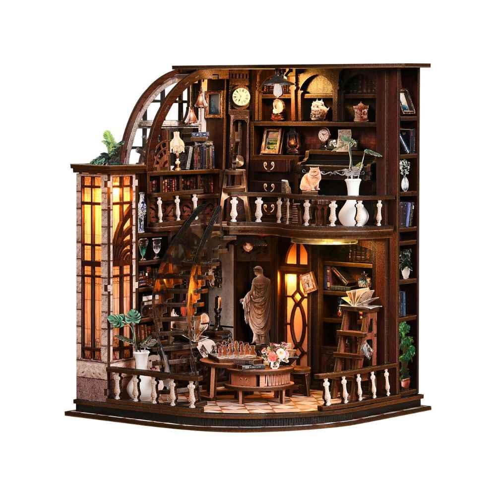 Bacchus Bookstore DIY Mini House Kit l DIY Miniature Kit