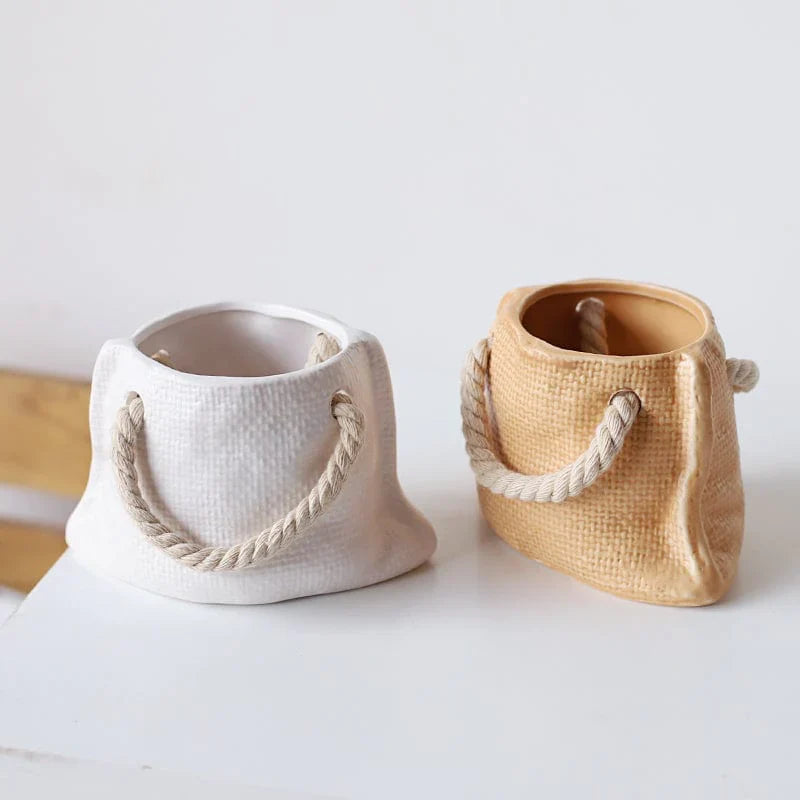 Bag shape plant pots