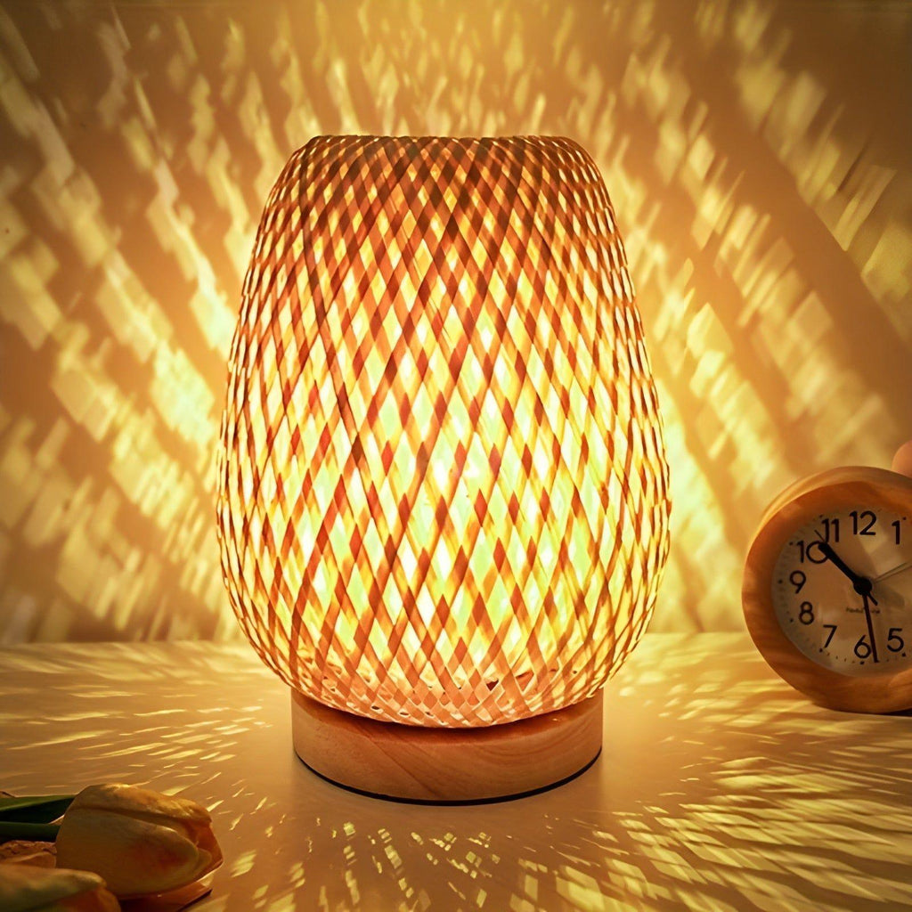 Aura Lamp - Bamboo USB-powered Table Lamp for the Bedroom
