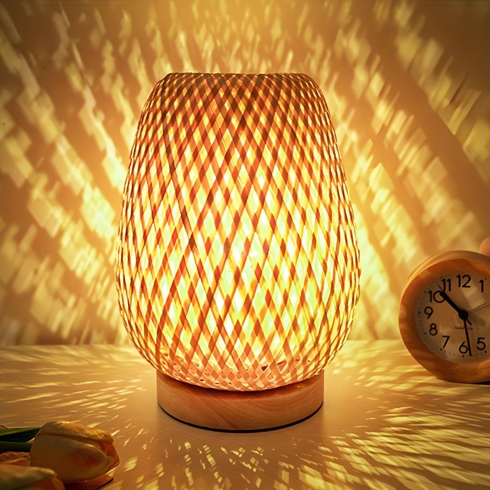 Aura Lamp - Bamboo USB-powered Table Lamp for the Bedroom