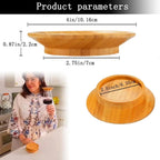 Bamboo Wine Glass Snack Holder — Elegant Snack Holder for Wine Evenings