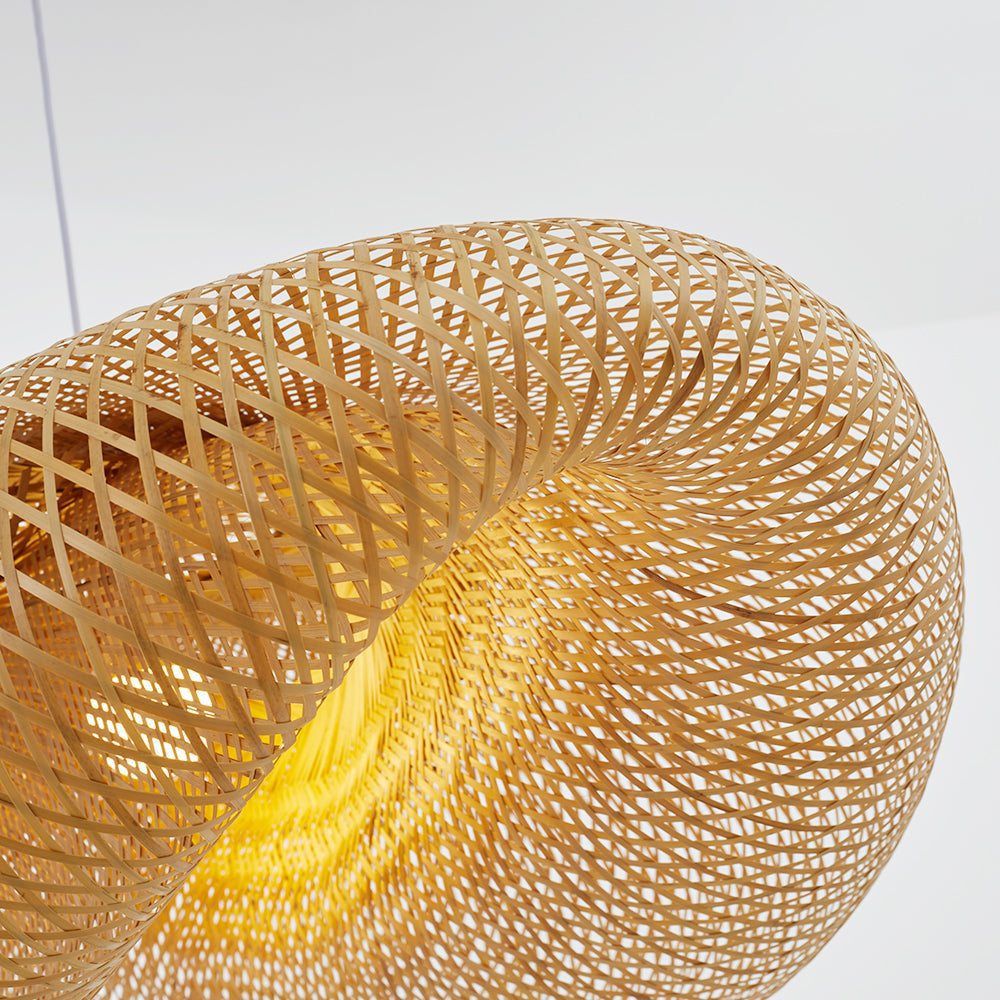 Bamboo Pendant Light | Handmade Hanging Lamp for Dining Room