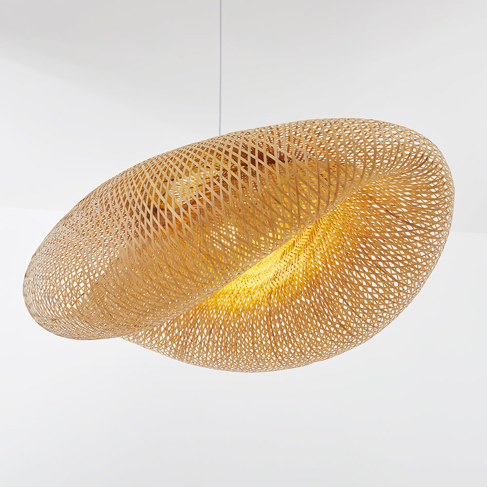 Bamboo Pendant Light | Handmade Hanging Lamp for Dining Room
