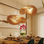 Bamboo Pendant Light | Handmade Hanging Lamp for Dining Room