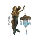 Elegant Baroque Mermaid Wall Lamp – Artistic Maritime Wall Lamp for Atmospheric Spaces