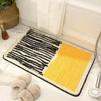 Soft bath mat with non-slip underside for an elegant bathroom
