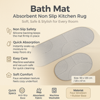 Kitchen Mat Absorbent Non Slip Soft Bathroom Floor Rug