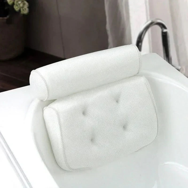 Ergonomic bath cushion for neck & head support in the bath