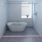 Water-repellent silicone barrier for showers