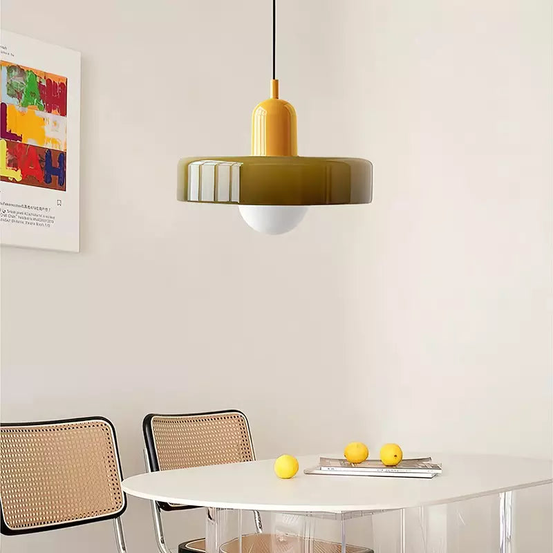 Colored Glass Pendant Lamp - BauLume