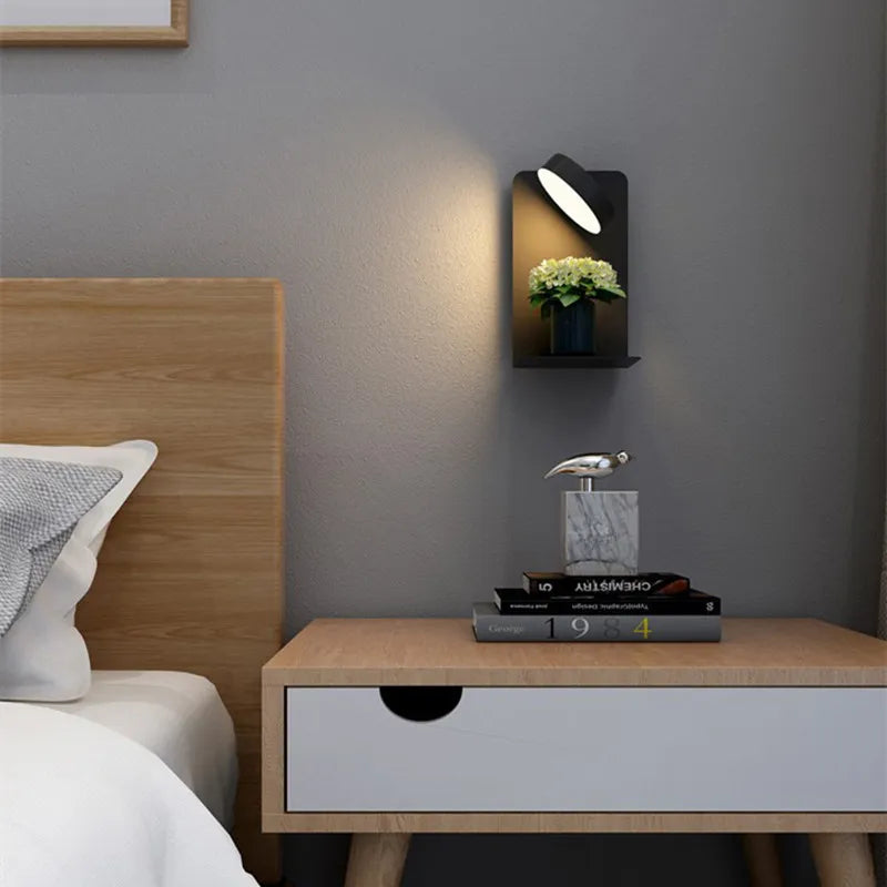 Scandinavian Bed Lighting with Warm Light