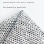 Double-sided stainless steel sponge for heavy-duty use
