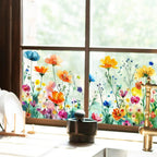 Double-sided window sticker with flower motif (can be cut to any size) – buy 1, get 1!