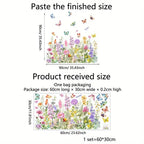 Double-sided window sticker with flower motif (can be cut to any size) – buy 1, get 1!