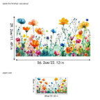 Double-sided window sticker with flower motif (can be cut to any size) – buy 1, get 1!