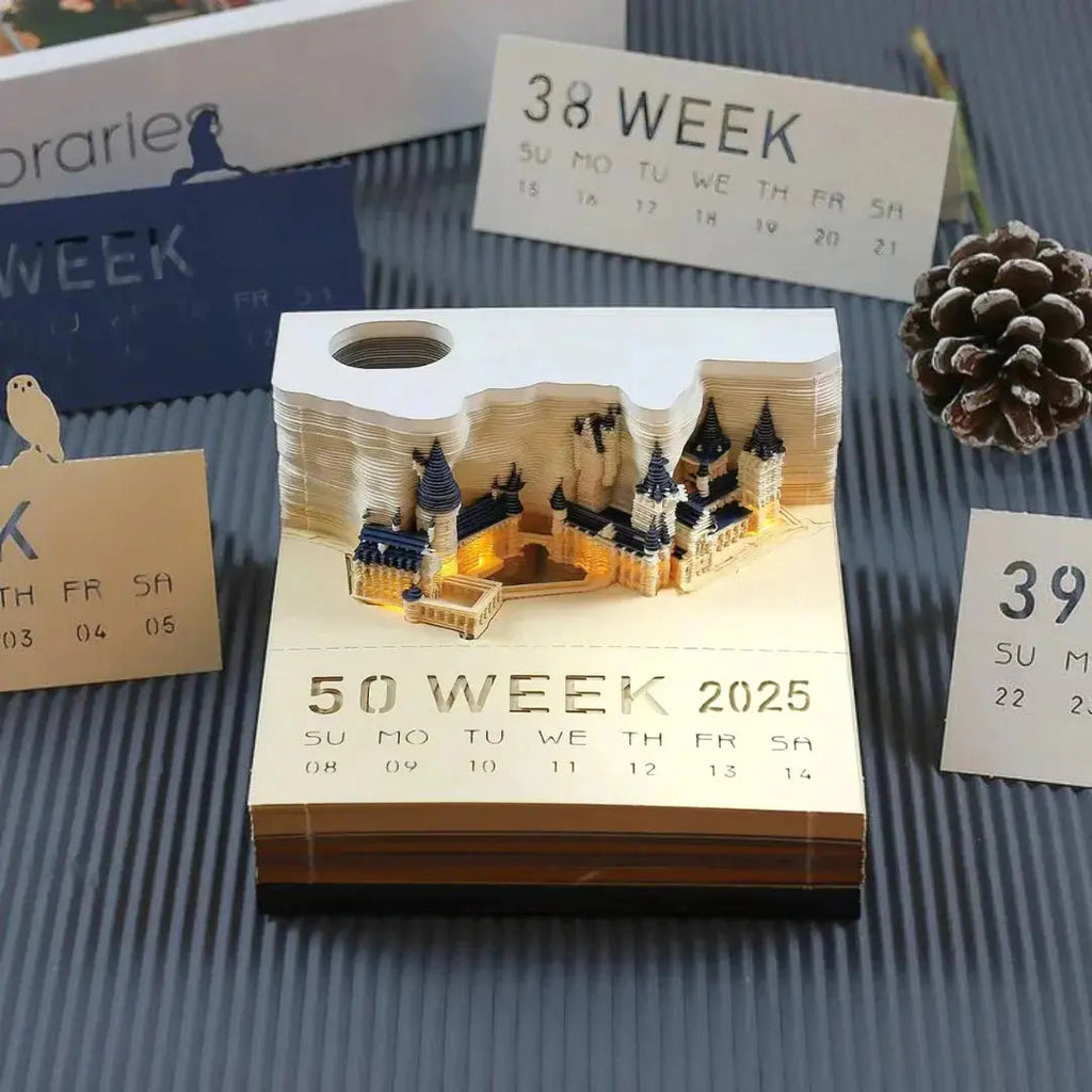 Illuminated 3D Castle Notebook