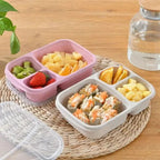 Wheat Fiber Bento Lunch Box | Microwave-Safe Leak-Proof – For School On the Go