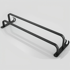 FlexRack Wall-Mounted Bathroom Storage Shelf with Towel Holder – Space-Saving Aluminium Rack