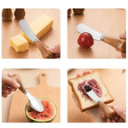 Cutlery set made of stainless steel in handy size – fork, spoon, and knife
